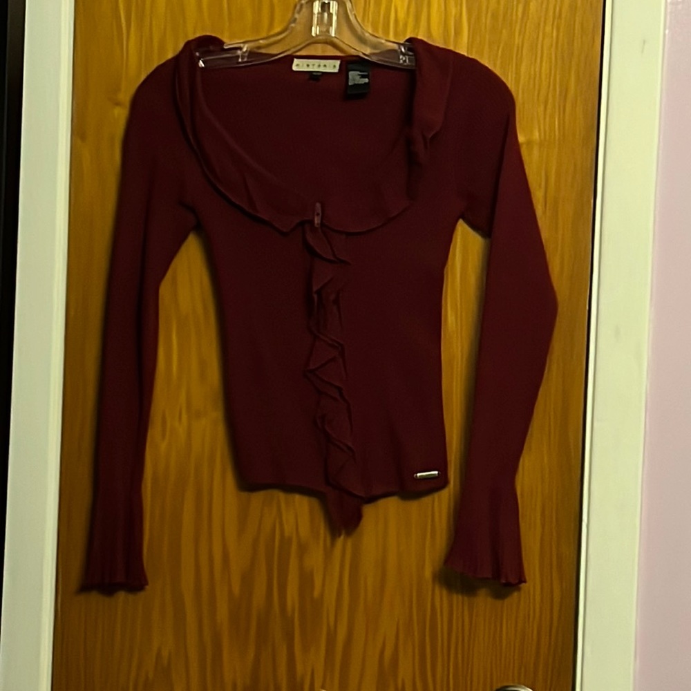 Burgundy sweater